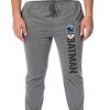 DC Comics Men's Batman Vintage Classic Batman Logo Sleep Jogger Pajama Pants Graphite - 3 of 4