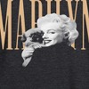 Women's - Marilyn Monroe - Dog Portrait Lightweight French Terry Wide Neck Long Sleeve Shirt - 2 of 4