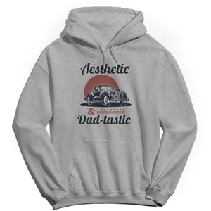 Rerun Island Men's Aesthetic Dad Tastic Long Sleeve Graphic Cotton Sweatshirt Hoodie - 1 of 2