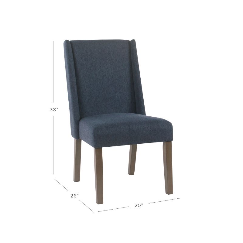 Set of 2 Dinah Modern Dining Chairs Navy - HomePop, 2 of 13
