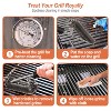 NewHome"Stainless Steel BBQ Grill Cleaning Brush with 18-Inch Handle & Stiff Wire Bristles for Grates"Silver - 4 of 4