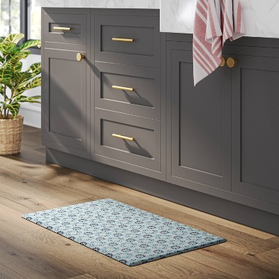 1&#39;5&#34;x2&#39;6&#34; Medallion Comfort Mat Blue - Threshold&#8482;_3