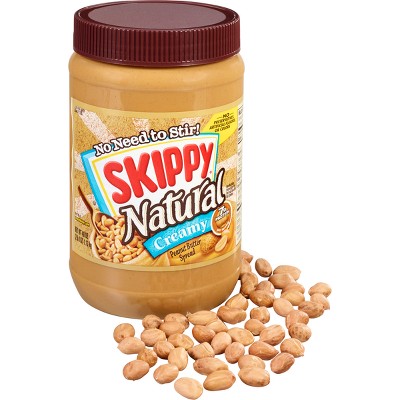 Skippy Natural Creamy Peanut Butter - 40oz