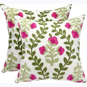 LISM Throw Pillow Covers Cotton Pillow Case Set of 2 - 1 of 4