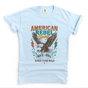 Simply Sage Market American Rebel Spirit Distressed Garment Dyed Tee - 1 of 4
