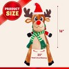 Joyfy Christmas Hat Cute and Festive Santa Riding a Reindeer Christmas Hat Christmas Party Gifts - 2 of 4