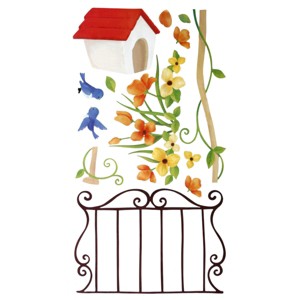 Slickblue Spring Waltz Removable Wall Decals - 12.6" x 23.6" Vinyl Stickers for Home, Office, Living Room, Bedroom Decor - 1 of 3