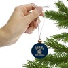 Drake Bulldog Mini Small Tiny Wood Christmas Tree Holiday Ornament - 2 of 4