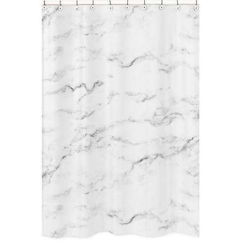 Marble Shower Curtain Sweet Jojo, Blue And White Marble Shower Curtain