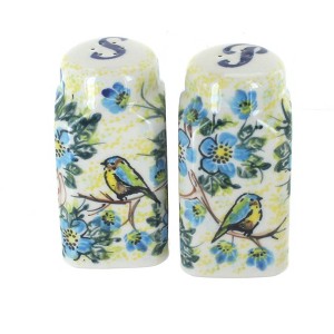Blue Rose Polish Pottery 320 Vena Large Salt & Pepper Shakers - 1 of 1