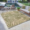 120"x94" Paseo Akimbo Indoor/Outdoor Rug Sand Palm/Botanical - Gertmenian - 4 of 4