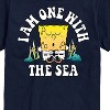 Men's - SpongeBob SquarePants - I am One With The Sea Short Sleeve Graphic T-Shirt - 2 of 4