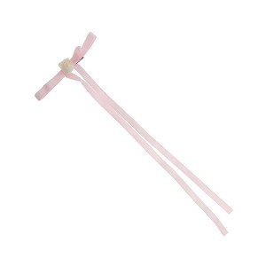 Unique Bargains Rose Bow Ribbon Hair Clips Pink 1 Pc - 1 of 4