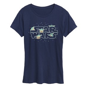 Women's - Star Wars - The Mandalorian Grogu Star Wars Short Sleeve Graphic T-Shirt - 1 of 4
