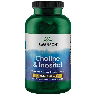 Swanson Choline & Inositol 250 Capsules.