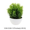 Unique Bargains Artificial Plants Frosted Pine Topiary Plastic 2.17"x2.17"x6.69" 1 Pc - 3 of 4