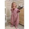 günamüna® Gender Neutral Baby Long Sleeves Footie Sleep Bag, Easy Diaper Changers, 2.5 TOG, 6-12 months - Mini floral - 4 of 4