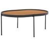 Emmerich Mirrored Coffee Table - Rose Gold/Black - Safavieh - 3 of 4
