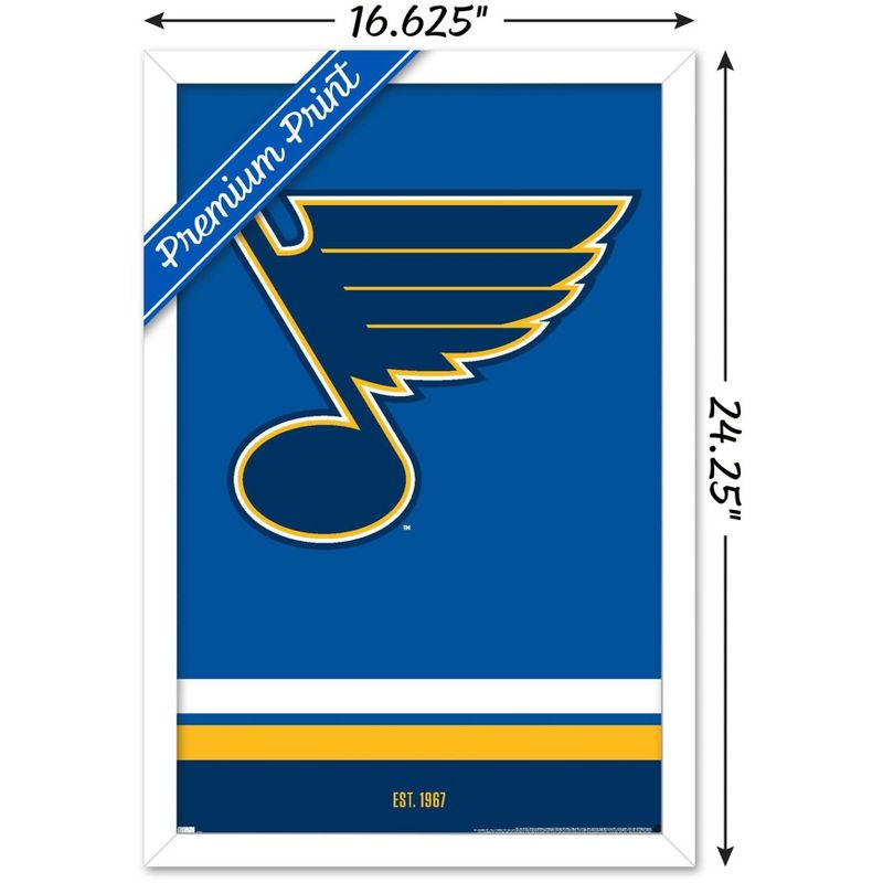 Trends International NHL St. Louis Blues - Logo 21 Framed Wall Poster Prints, 3 of 7