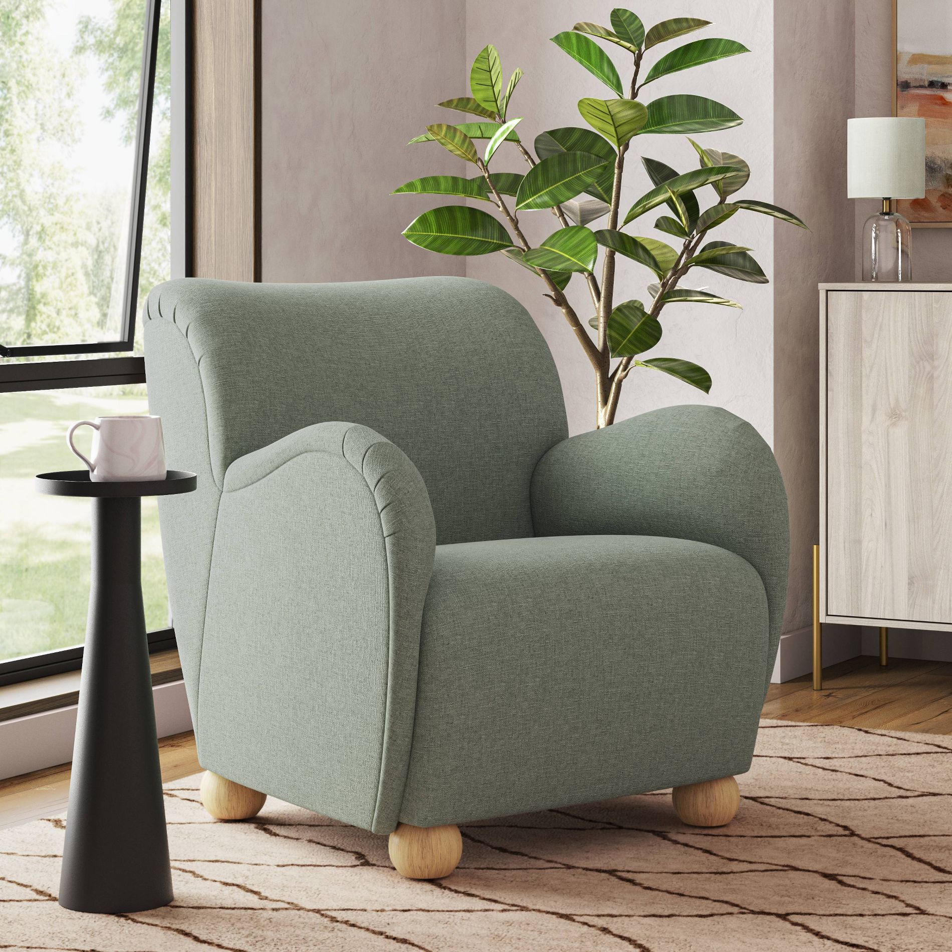 Rumi Armchair in Zuma Seafoam - Threshold™