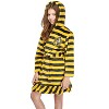 Harry Potter Girls' Striped Ruffle Plush Fleece Robe - 4 of 4