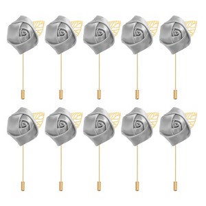 Unique Bargains Pocket Handmade Flower Lapel Pin Boutonnieres for Wedding party 24 Pcs - 1 of 4