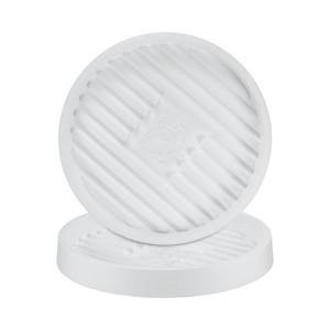 Unique Bargains Plastic Indoor Outdoor Durable Plant Saucer 2 Pcs - 1 of 4