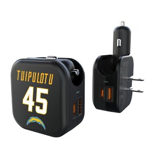 NFL Los Angeles Chargers Players Game Tactic 18-Watt 2 in 1 USB A/C Charger - 1 of 3
