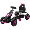 JANSNO Pedal Go Kart Ride-On Toy for Kids 5-12 with Suspension, Hand Brake & DWear-Resistant Tread - 3 of 4