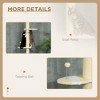 Mewoofun 4-Tier Tall Cat Tower, Floor to Ceiling Cat Tree, Sisal Scratching Posts, Toy Ball for Indoor Cats, Yellow, 18.5"*13.5"*102.25" - 3 of 4