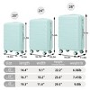 20"/24"/28" 3 pcs/set in ABS Spinner Wheel Luggage, Matching Color with Combination Lock - 2 of 4