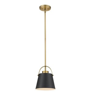 Z-Lite Z-Studio 1 - Light Pendant in  Matte Black/Heritage Brass - 1 of 1