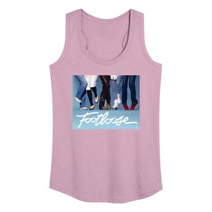 Women's - Footloose - Shoes Don't Matter Graphic Racerback Tank - 1 of 4