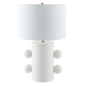 Hudson and Canal Tall Ceramic Table Lamp with Fabric Shade - 1 of 4