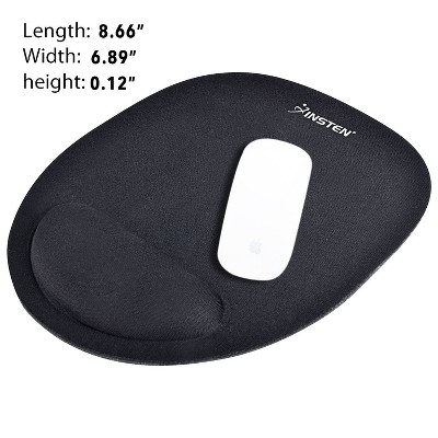 INSTEN Wrist Comfort Mouse Pad For Optical/ Trackball Mouse , Black