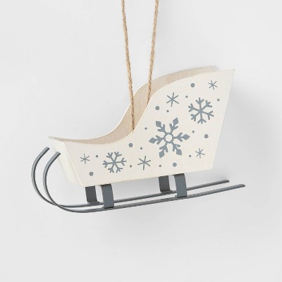 Snowflake Sled Christmas Tree Ornament - Wondershop™