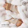 Itopfox Ultra Soft Luxury Fluffy Faux Rabbit Fur Throw Blanket, Thick Warm Cozy Plush Reversible Blanket for Bed, Couch, Chair, Sofa in Ivory White - 4 of 4