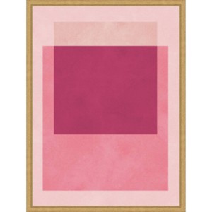Amanti Art 18"x24" Overlapping Geometry 12 by Vitor Costa Framed Canvas Wall Art - 1 of 4
