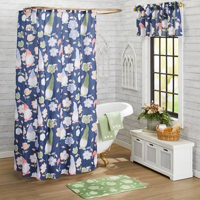 Spring Gnome Floral Bath Rug