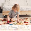 coucheta Multi-size Vintage Floral Area Rug for Living Room, Machine Washable Soft Non Slip Retro Low Pile Carpet, for Bedroom, Dining Room, Office - 4 of 4