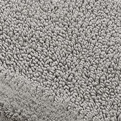 Naples 24 x 40 Silver Cotton Non-Slip Bath Rug