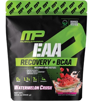 MusclePharm EAA, Recovery + BCAA, Watermelon Crush, 12.9 oz (366 g)