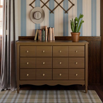 Liberty Natural Walnut Double Dresser with 6 Drawers