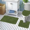 Ben&Jonah Elegant 3 Piece Bath Rug Set Elegant 1 Bath Rug (18" x 30"), 1 Contour Mat and 1 Toilet Seat Cover (APX 18" x 18") - 3 of 3