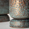 Sullivans 10.75" & 9" Hammered Shiny Ombre Vase Set of 2, Metal - 2 of 3