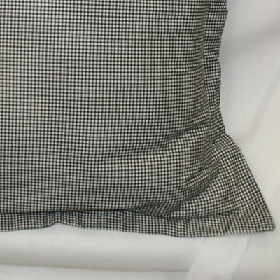 Logan Black and White Cotton Plaid Toss Pillow