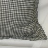 Ellis Curtain Logan Check High Quality Fabric Perfect Decorative Reversable Toile Print Toss Pillow - 17x17", Black - 2 of 3