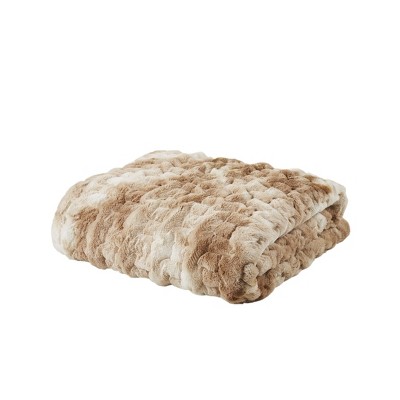 Gracie Mills Ombre Faux Fur Throw