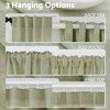 Awesome Home  Linen Blend Light Filtering Curtains for Living Room (2 Panels) - 3 of 4