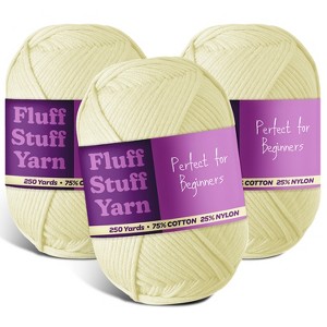 Hearth & Harbor Soft Yarn for Crocheting - Crochet & Knitting Yarn, 250 Yards Amigurumi Yarn, Cotton-Nylon Blend, Worsted Weight Yarn 4 - 1 of 4